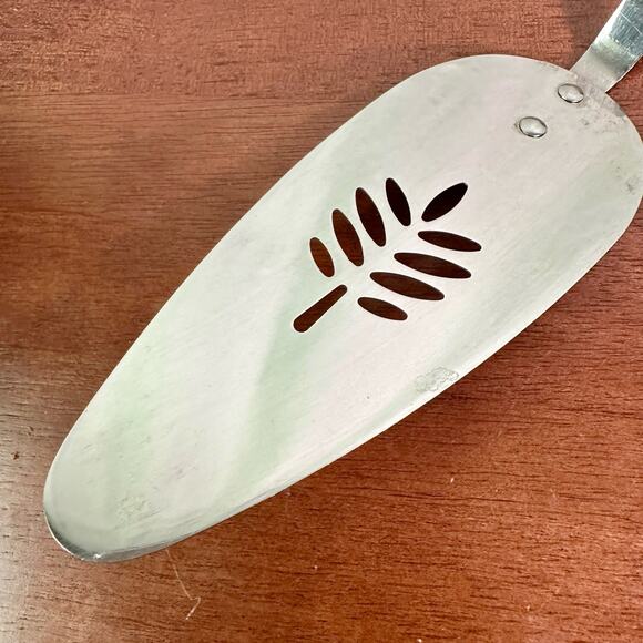 Flint Arrowhead VTG Stainless Steel Pie Cake Server Royal Wheat MCM Kitchen - Picture 5 of 7